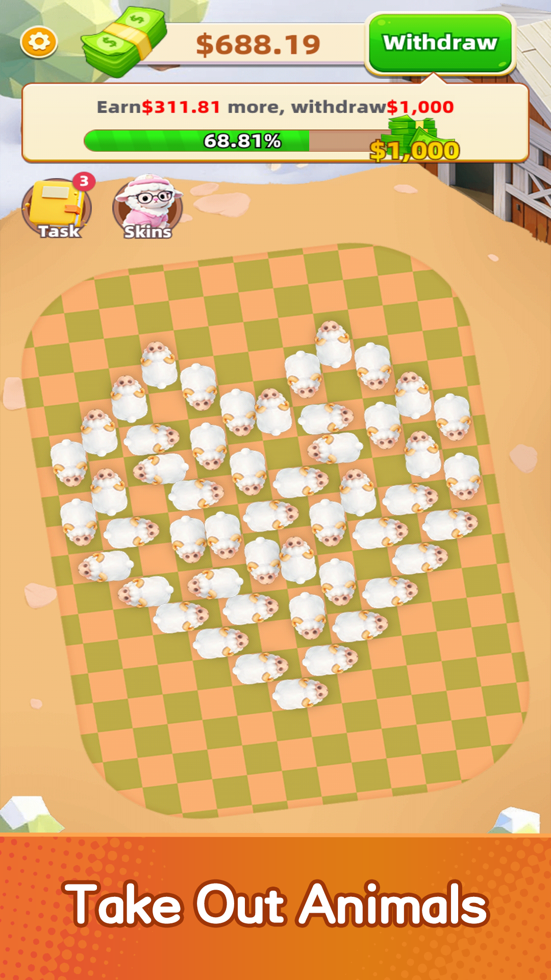 Sheep Jam Game Screenshot